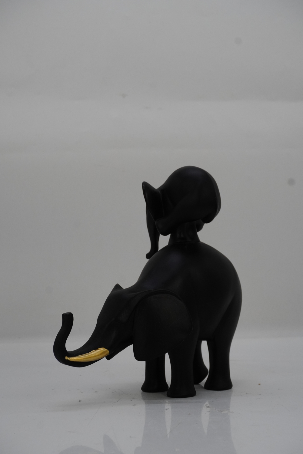 FIGURA ELEFANTE MONTADO NEGRO - Imagen 5