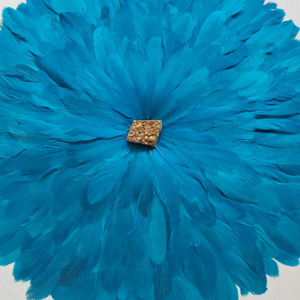 CUADRO PLUMAS TURQUESA - Imagen 3