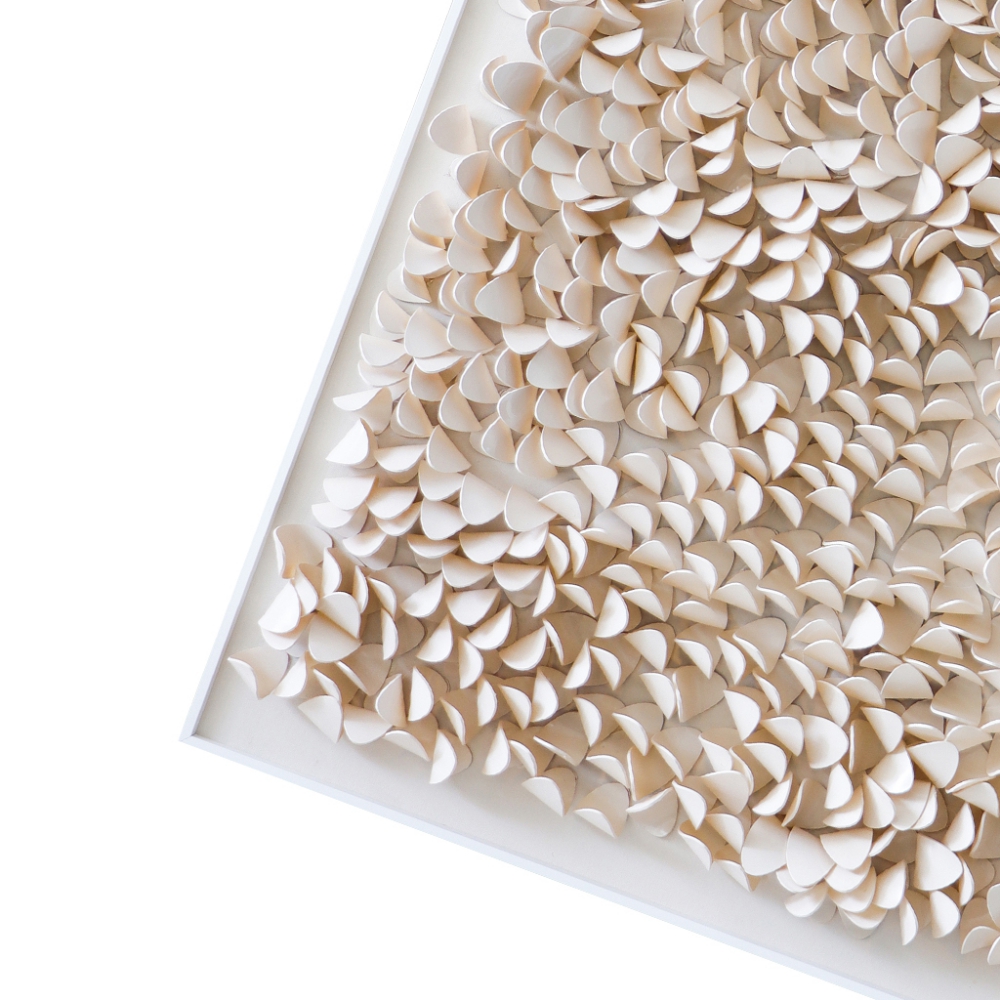 CUADRO 3D TEXTURAS BEIGE - Imagen 2