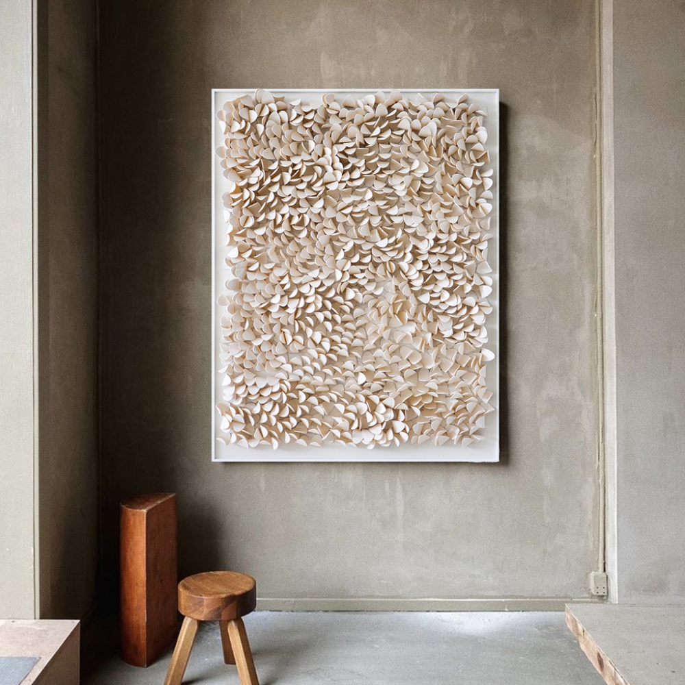 CUADRO 3D TEXTURAS BEIGE - Imagen 6