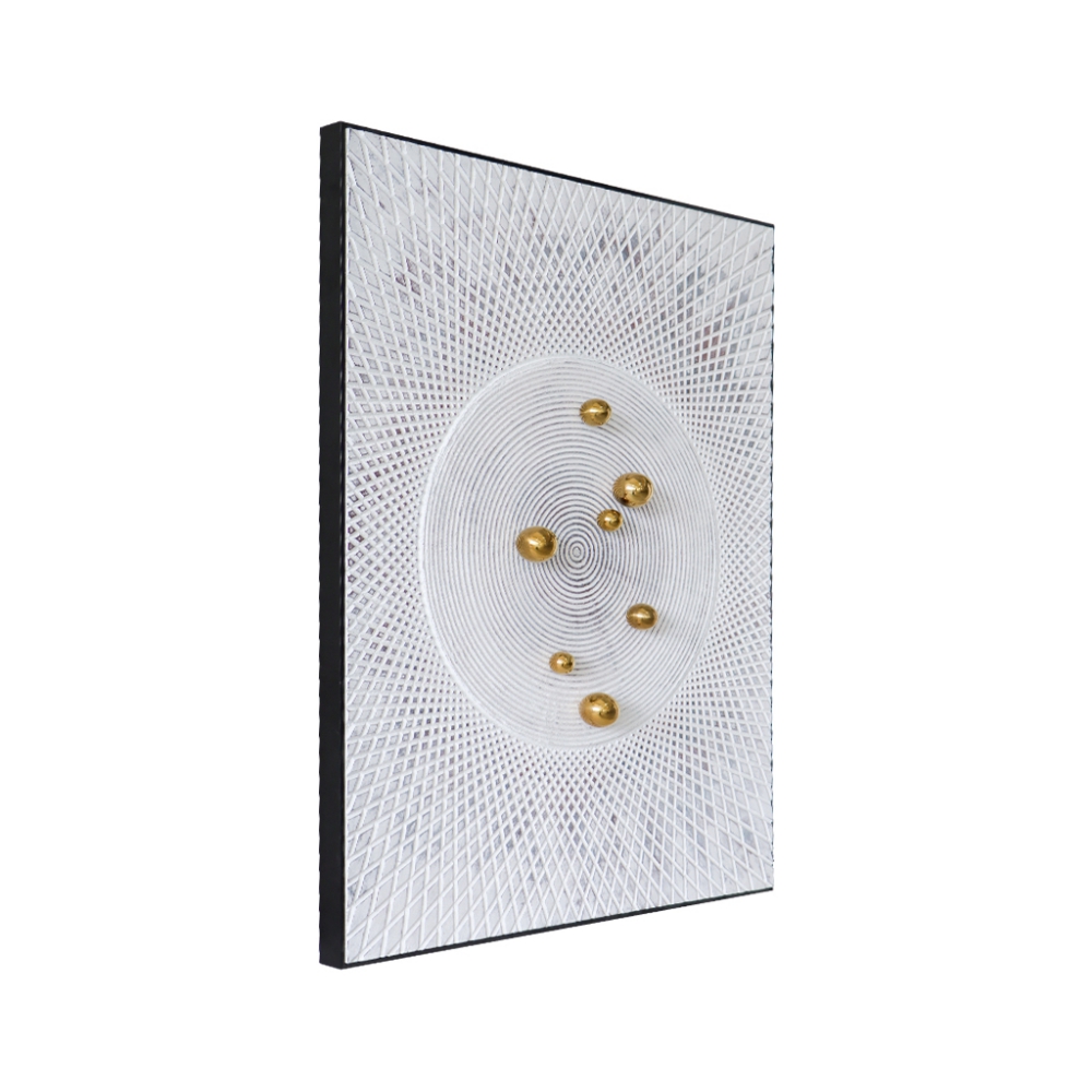 CUADRO ZEN BLANCO/DORADO - Imagen 4