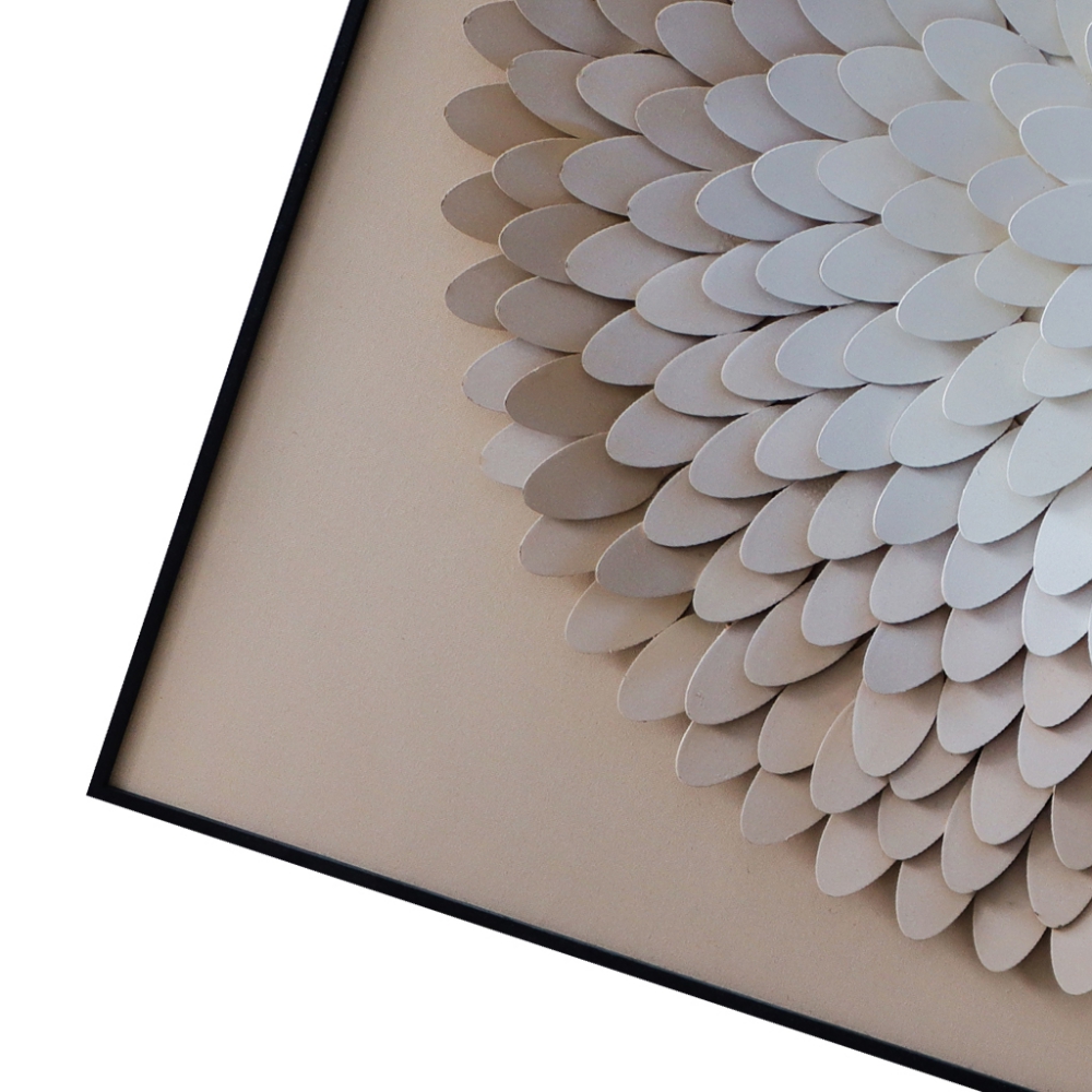 CUADRO 3D FLOR CAFÉ - Imagen 3