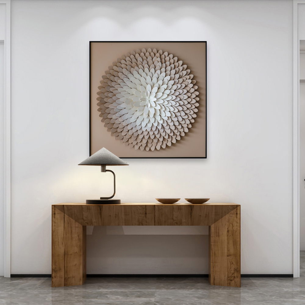 CUADRO 3D FLOR CAFÉ - Imagen 2