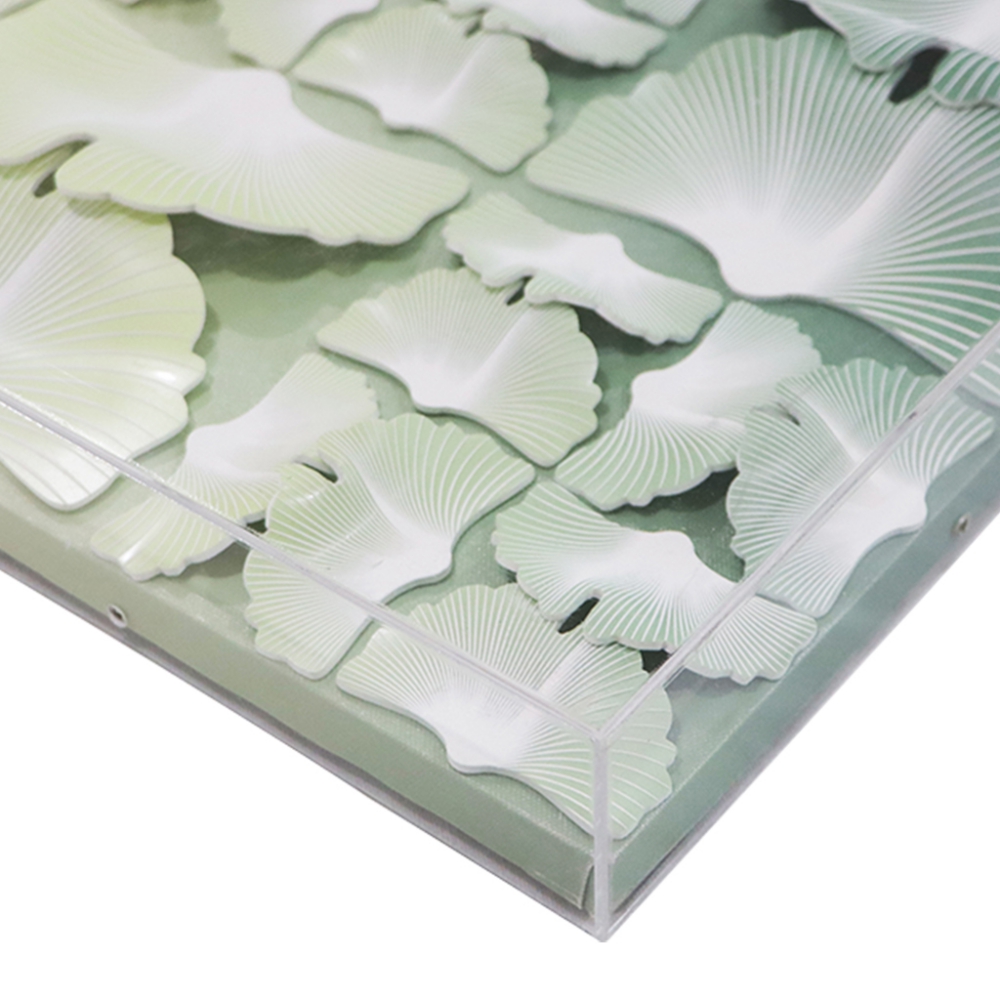 CUADRO PATRONES VERDES/AMARILLOS 3D - Imagen 3