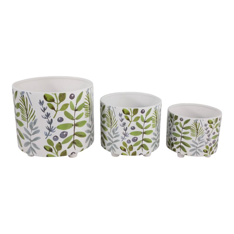 BARNETWORTH SET OF 3 GREEN PLANTER 11 (IN) - Imagen 4