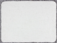 Rectangular Placemat White 15.6 x 11.8 Wool - A - WHITE