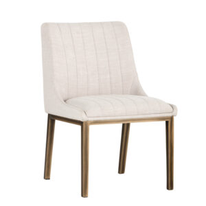 Halden Dining Chair - Beige Linen / Fabric