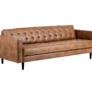 Donnie Sofa - Tobacco Tan / Faux Leather