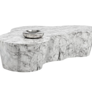 Ava Coffee Table - White Marble Look