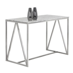Abel Counter Table - Stainless Steel