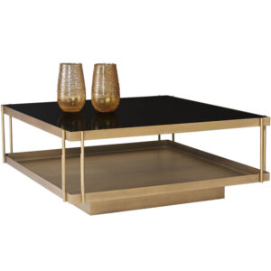 Finch Coffee Table - Antique Brass