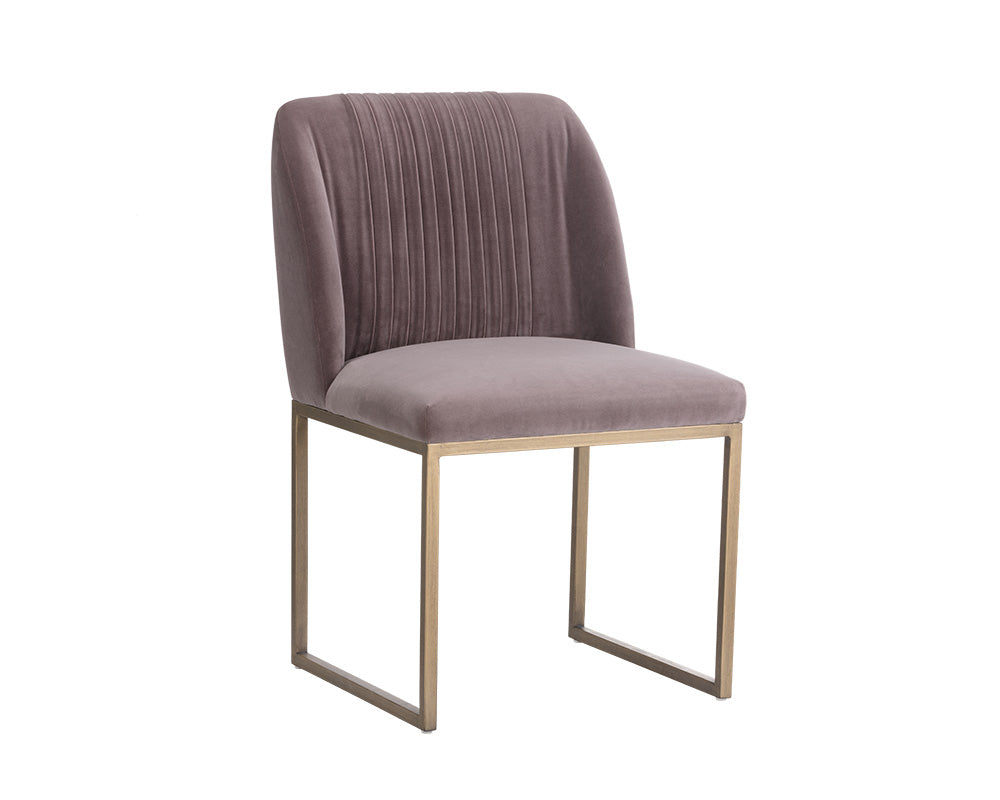 Nevin Dining Chair - Blush Purple / Fabric
