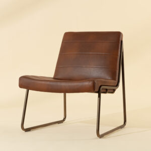 Anton Lounge Chair - Bravo Cognac / Faux Leather