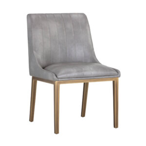 Halden Dining Chair - Bravo Metal / Faux Leather