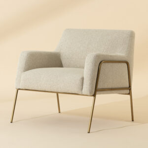 Cybil Lounge Chair - Dove Cream / Fabric