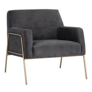 Cybil Lounge Chair - Polo Club Kohl Grey / Fabric