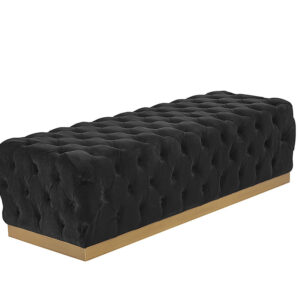 Babette Bench - Abbington Black / Fabric