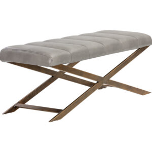 Kammi Bench - Bravo Metal / Faux Leather