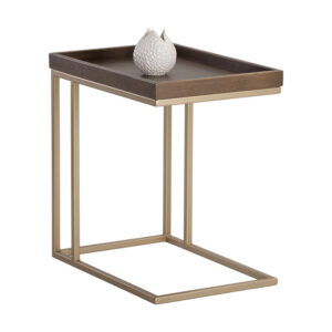 Arden C- Shaped Side Table - Raw Umber