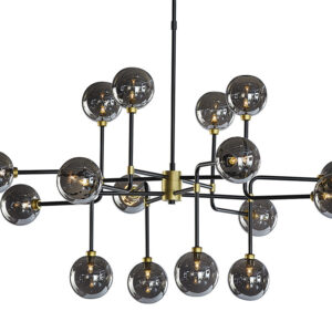 Deimos Chandelier - Large - Smoke Grey
