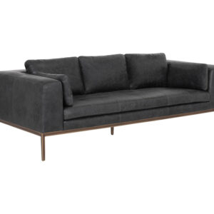 Burr Sofa - Serbia Black / Leather