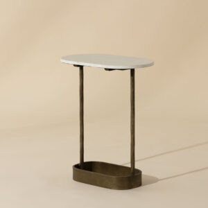 Eden End Table - White