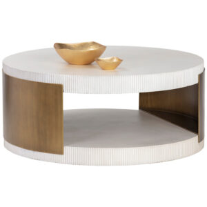Cavette Coffee Table - White