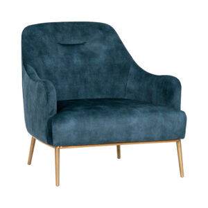 Cameron Lounge Chair - Nono Petrol / Fabric