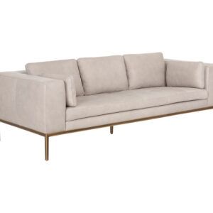 Burr Sofa - Bali Bone / Leather