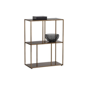 Eiffel Low Bookcase - Small - Antique Brass
