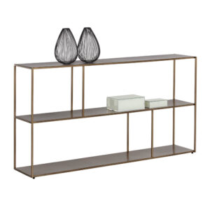 Eiffel Low Bookcase - Large - Antique Brass