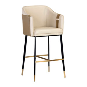 Carter Barstool - Napa Beige / Napa Tan / Faux Leather