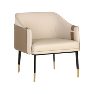 Carter Lounge Chair - Napa Beige / Napa Tan / Faux Leather