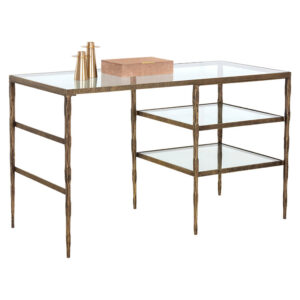 Bruna Desk - Antique Brass