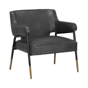 Derome Lounge Chair - Bravo Portabella / Faux Leather