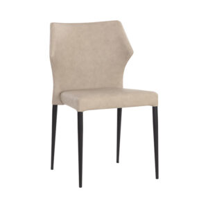 James Stackable Dining Chair - Bounce Stone / Faux Leather