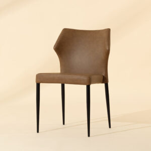 James Stackable Dining Chair - Bounce Nut / Faux Leather