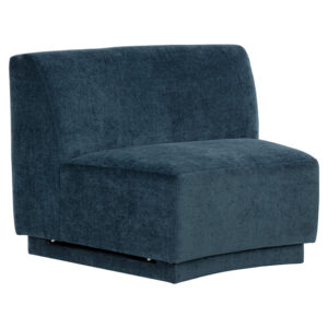 Jaclyn Modular - Armless Chair - Danny Dusty Blue / Fabric