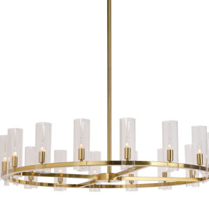 Clarabelle Chandelier - Large - Brass