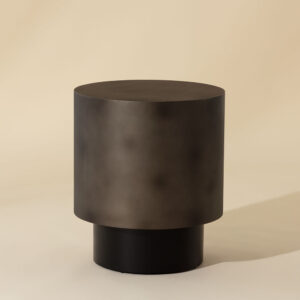 Bernaby End Table - Gunmetal