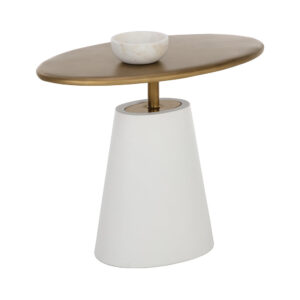 Kadin Side Table - White
