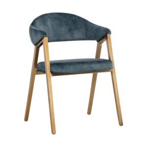 Burgos Dining Armchair - Nono Petrol / Fabric