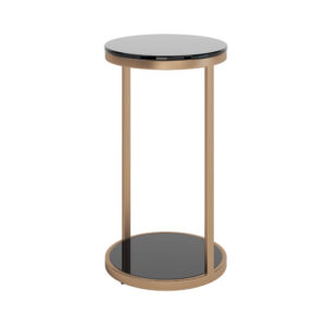 Benjamin End Table - Antique Brass