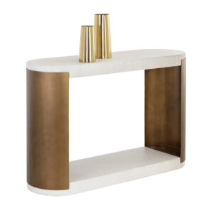 Cavette Console Table - White