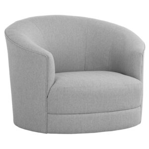 Grimaldi Swivel Armchair - Liv Dove / Fabric