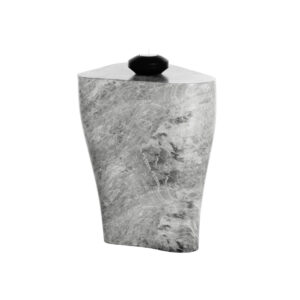 Dali End Table - Marble Look - Small - Grey Marble