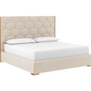 Alisha Bed - Meg Taupe / King / Fabric