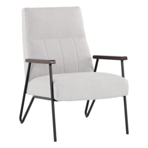 Coelho Lounge Chair - Light Grey / Fabric
