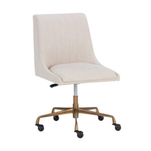 Halden Office Chair - Beige Linen / Fabric