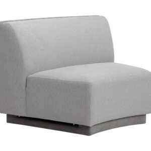 Jaclyn Modular - Armless Chair - Egypt Light Grey / Danny Medium Grey / Fabric